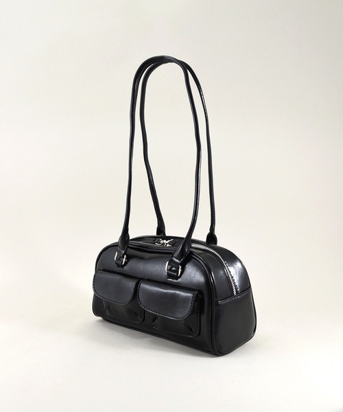 styiro(スタイロ)の「ロングハンドルダブルポケットボストンバッグ(ボストンバッグ・レディース・アイボリー/ブラウン/ブラック・FREE)」の16枚目の写真
