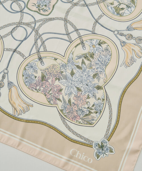 Chico（チコ）の「アソート柄スカーフ（その他ヘアアクセサリー・レディース・ベージュ系その他/ピンク系その他・FREE）」の8枚目の写真