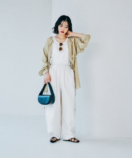 LEPSIM(レプシィム)の「ハーフラウンドハンドバッグ 322103(ハンドバッグ・レディース・ベージュ/ブラック・ONE SIZE)」の8枚目の写真