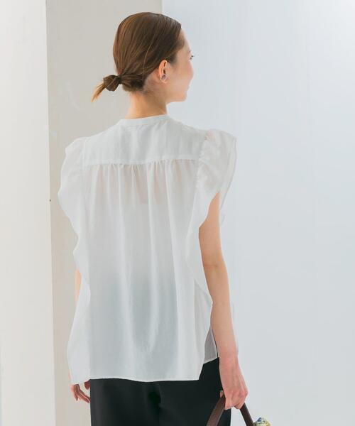 URBAN RESEARCH ROSSO WOMEN(アーバンリサーチ ロッソ)の「フリルブラウス(シャツ/ブラウス・レディース・ブラック系その他/オフホワイト/ライトブルー・FREE)」の11枚目の写真