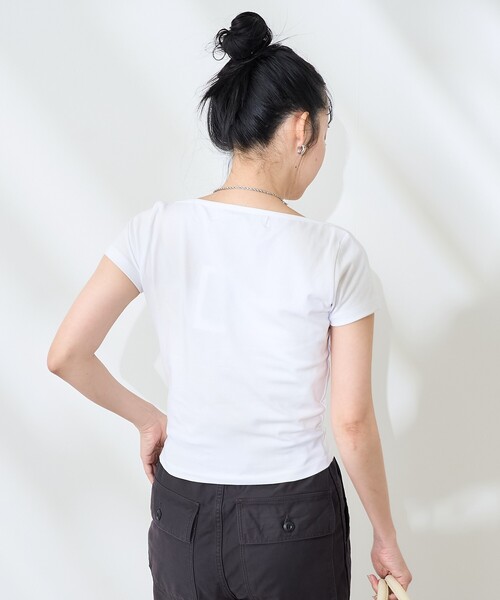 tシャツ Rest＆Recreation/レスト＆レクリエーション LOGO LIP NECK T-SHIRT/ロゴリップネックTシャツ レディース セール】Rest&Recreation/レスト＆レクリエーション LOGO LIP