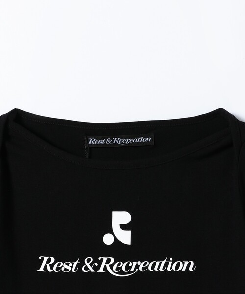 tシャツ Rest＆Recreation/レスト＆レクリエーション LOGO LIP NECK T-SHIRT/ロゴリップネックTシャツ レディース セール】Rest&Recreation/レスト＆レクリエーション LOGO LIP