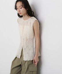 N.(N. Natural Beauty Basic) | スプリットヘムプリーツブラウス(シャツ/ブラウス)