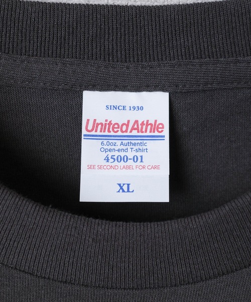 United Athle(ユナイテッドアスレ)の「【CBT1】【United Athle】6.0オンス オーセンティック オープンエンド ヘヴィーウェイト Tシャツ 4500(Tシャツ/カットソー・メンズ・ブラック/スミクロ/ホワイト・LARGE/X-LARGE/MEDIUM)」の7枚目の写真