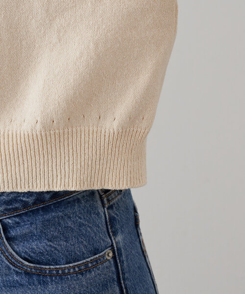 russet（ラシット）の「【再値下げ】[日本製]ニットカーディガン（カーディガン/ボレロ・レディース・アイボリー/グレイッシュベージュ・FREE）」の13枚目の写真