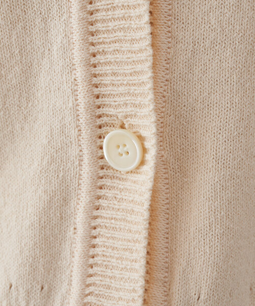 russet（ラシット）の「【再値下げ】[日本製]ニットカーディガン（カーディガン/ボレロ・レディース・アイボリー/グレイッシュベージュ・FREE）」の15枚目の写真
