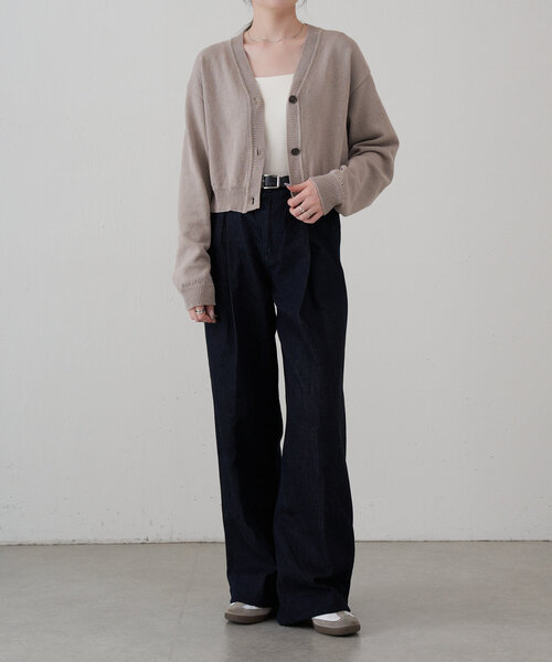 russet（ラシット）の「【再値下げ】[日本製]ニットカーディガン（カーディガン/ボレロ・レディース・アイボリー/グレイッシュベージュ・FREE）」の16枚目の写真