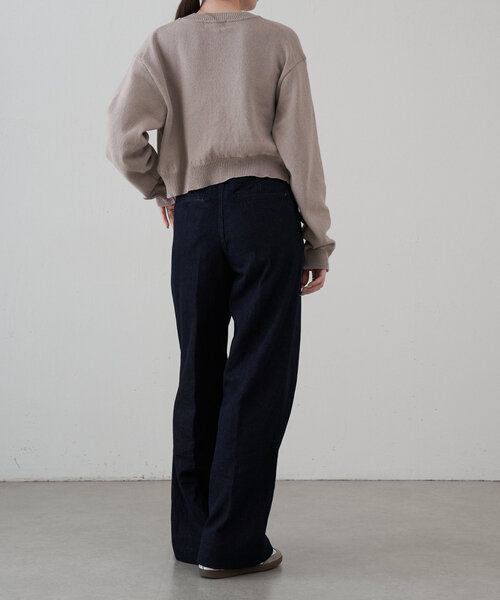 russet（ラシット）の「【再値下げ】[日本製]ニットカーディガン（カーディガン/ボレロ・レディース・アイボリー/グレイッシュベージュ・FREE）」の20枚目の写真