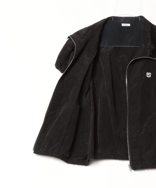 DOUBLE STANDARD CLOTHING（ダブルスタンダードクロージング）の「グロッシータフタジャケット（ブルゾン・レディース・ブラック/グリーン・36/38）」の3枚目の写真