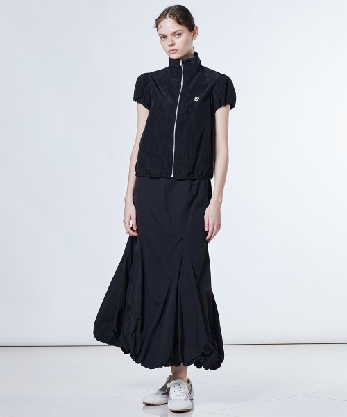 DOUBLE STANDARD CLOTHING（ダブルスタンダードクロージング）の「グロッシータフタジャケット（ブルゾン・レディース・ブラック/グリーン・36/38）」の6枚目の写真