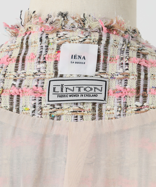 IENA LA BOUCLE LINTON TWEED ハーフスリーブジャケット（その他