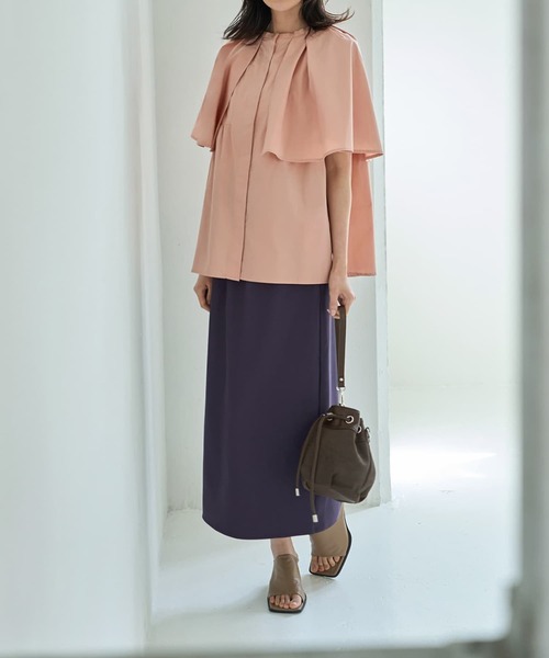 STYLE DELI(スタイルデリ)の「【LUXE】キラキラシアーとリブ生地のスカートセット(スカート・レディース・チャコールグレー/ブラウン系その他・1/2)」の15枚目の写真