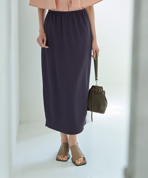 STYLE DELI(スタイルデリ)の「【LUXE】キラキラシアーとリブ生地のスカートセット(スカート・レディース・チャコールグレー/ブラウン系その他・1/2)」の16枚目の写真