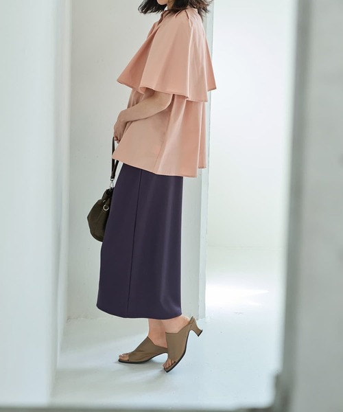 STYLE DELI(スタイルデリ)の「【LUXE】キラキラシアーとリブ生地のスカートセット(スカート・レディース・チャコールグレー/ブラウン系その他・1/2)」の17枚目の写真