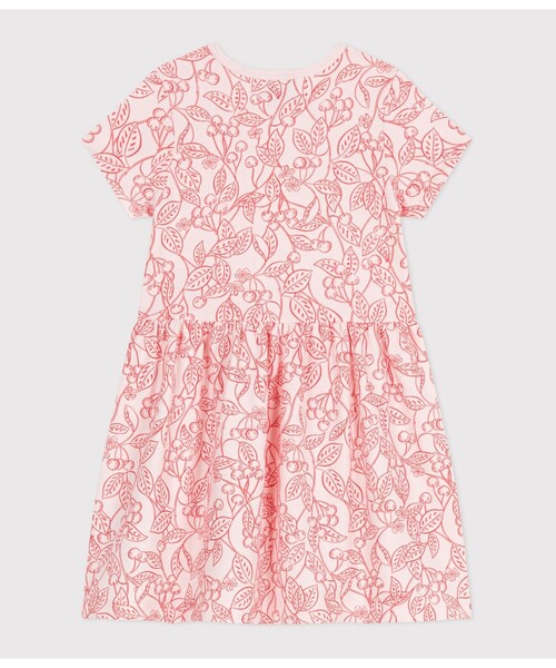 PETIT BATEAU(プチバトー)の「半袖ワンピース(ワンピース・キッズ・ピンク系その他・3YEAR/4YEAR/5YEAR)」の2枚目の写真