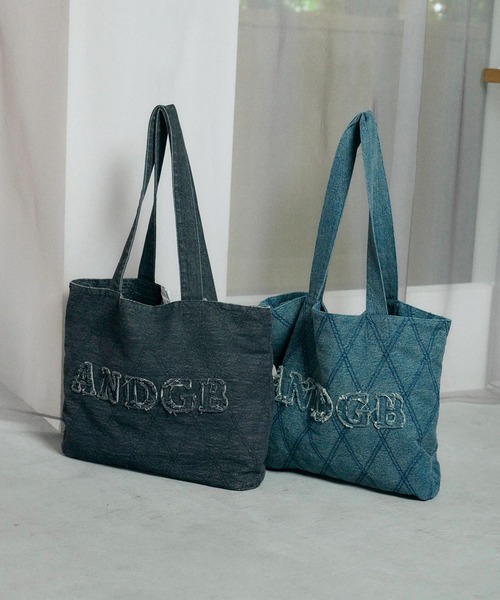 ANDGEEBEE（アンジービー）の「デニムキルティングトートバッグ（トートバッグ・レディース・インディゴブルー/ブラック・FREE）」の14枚目の写真