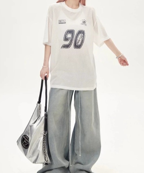 メッシュナンバーロゴユニフォームTシャツ（Tシャツ/カットソー