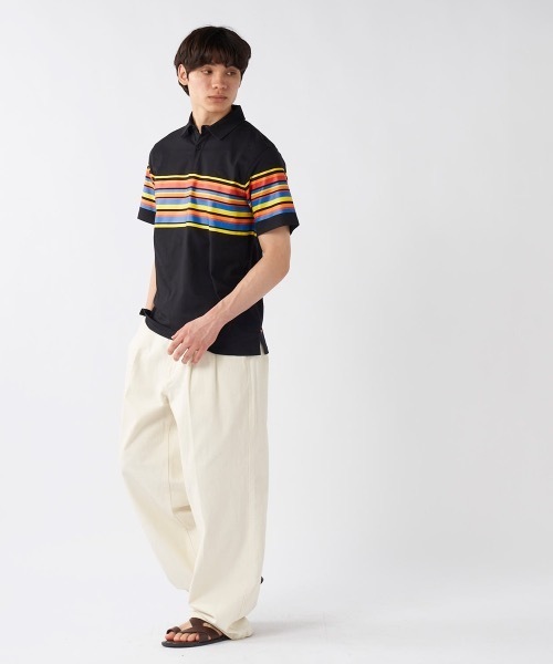 Ocean Pacific(オーシャンパシフィック)の「【OP/オーピー】レインボーポロシャツ(シャツ/ブラウス・メンズ・ホワイト/ブラック・LARGE/MEDIUM/X-LARGE)」の10枚目の写真