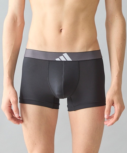 adidas(アディダス)の「adidas/アディダス ボクサーパンツ 吸汗速乾(ボクサーパンツ・メンズ・ブラック/ネイビー・MEDIUM/LARGE)」の2枚目の写真