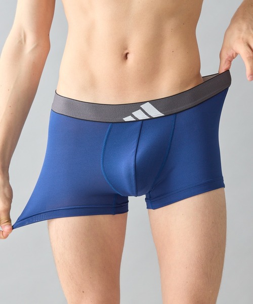 adidas(アディダス)の「adidas/アディダス ボクサーパンツ 吸汗速乾(ボクサーパンツ・メンズ・ブラック/ネイビー・MEDIUM/LARGE)」の3枚目の写真