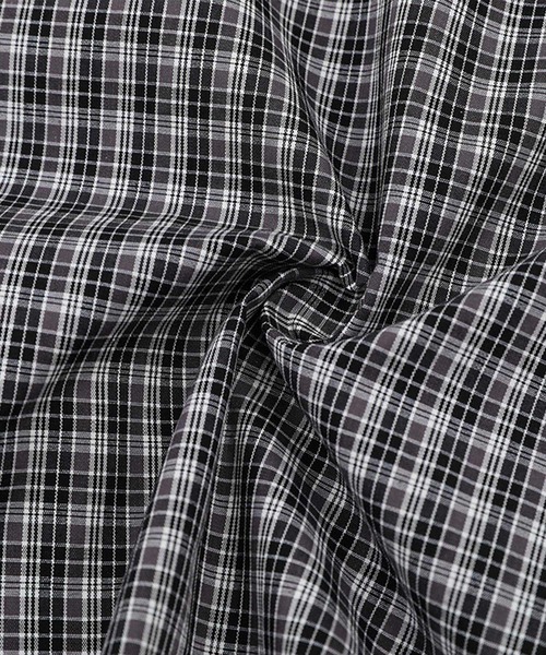 aimoha（アイモハ）の「チャイナボタンチェックシャツ (SS)（シャツ/ブラウス・メンズ・ブラック/ネイビー・LARGE/MEDIUM）」の8枚目の写真