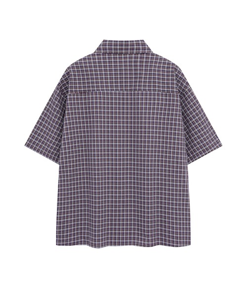 aimoha（アイモハ）の「チャイナボタンチェックシャツ (SS)（シャツ/ブラウス・メンズ・ブラック/ネイビー・LARGE/MEDIUM）」の12枚目の写真