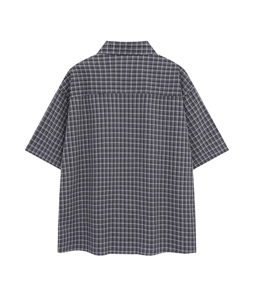aimoha（アイモハ）の「チャイナボタンチェックシャツ (SS)（シャツ/ブラウス・メンズ・ブラック/ネイビー・LARGE/MEDIUM）」の10枚目の写真