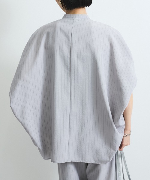 VICKY / ビッキー タンブラーブッチャーブラウス≪セットアップ対応/手洗い可能≫ タンブラーブッチャーブラウス≪セットアップ対応/手洗い可能