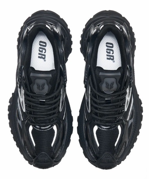 L.H.P（エルエイチピー）の「OGR/オージーアール/RATTLE SNAKE（スニーカー・レディース・シルバー/ブラック/ピンク・23.5/24/25）」の5枚目の写真