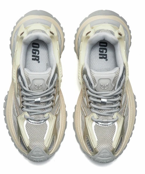 L.H.P（エルエイチピー）の「OGR/オージーアール/RATTLE SNAKE（スニーカー・レディース・シルバー/ブラック/ピンク・23.5/24/25）」の12枚目の写真