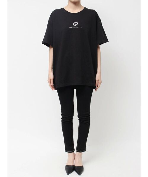 GYDA(ジェイダ)の「BACK GYDA bijou BIG Tシャツ(Tシャツ/カットソー・レディース・ブラック/オフホワイト・FREE)」の21枚目の写真