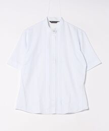 TOKYO SHIRTS | 【吸水速乾】【COFREX】スタンド ピンタック五分袖ブラウス レディースシャツ(シャツ/ブラウス)