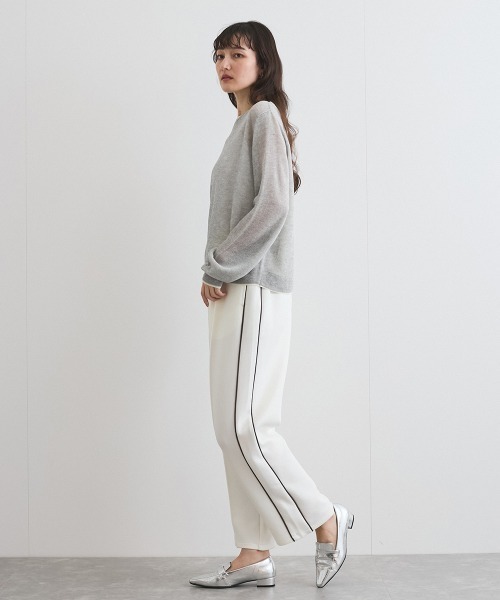 ketty(ケティ)の「麻タッチハイショクプルオーバー≪手洗い可能≫(ニット/セーター・レディース・オフホワイト/イエロー/ライトグレー・M)」の8枚目の写真
