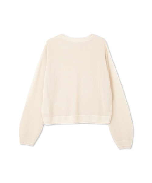 ketty(ケティ)の「麻タッチハイショクプルオーバー≪手洗い可能≫(ニット/セーター・レディース・オフホワイト/イエロー/ライトグレー・M)」の16枚目の写真