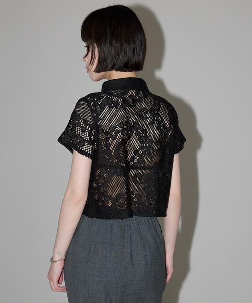 leimn（レイムン）の「【レースハーフスリーブシャツ】（シャツ/ブラウス・レディース・ホワイト/ブラック・FREE）」の20枚目の写真