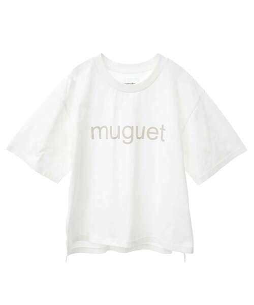 LOGEMENT DE CLAIRE(ロジュモンドクレール)の「【LOURMARIN】ロゴプリントコットンTシャツ(Tシャツ/カットソー・レディース・チャコールグレー/オフホワイト/ブラック・FREE)」の9枚目の写真