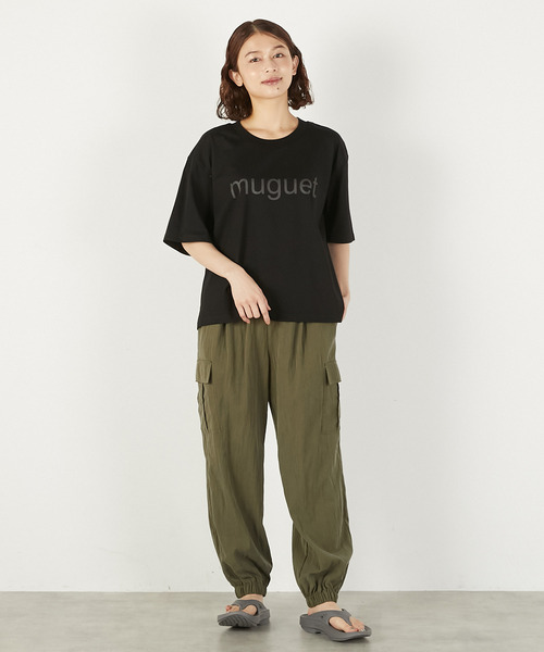 LOGEMENT DE CLAIRE(ロジュモンドクレール)の「【LOURMARIN】ロゴプリントコットンTシャツ(Tシャツ/カットソー・レディース・チャコールグレー/オフホワイト/ブラック・FREE)」の22枚目の写真
