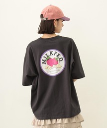 MILKFED. | CIRCLE STRAWBERRY LOGO S/S TEE(Tシャツ/カットソー)