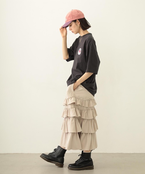 MILKFED.（ミルクフェド）の「CIRCLE STRAWBERRY LOGO S/S TEE（Tシャツ/カットソー・レディース・ライトピンク/オートミール/チャコール・M/L）」の7枚目の写真