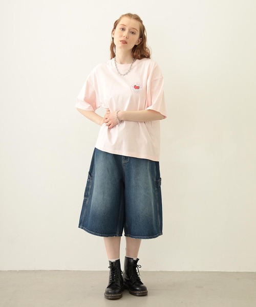 MILKFED.（ミルクフェド）の「CIRCLE STRAWBERRY LOGO S/S TEE（Tシャツ/カットソー・レディース・ライトピンク/オートミール/チャコール・M/L）」の12枚目の写真