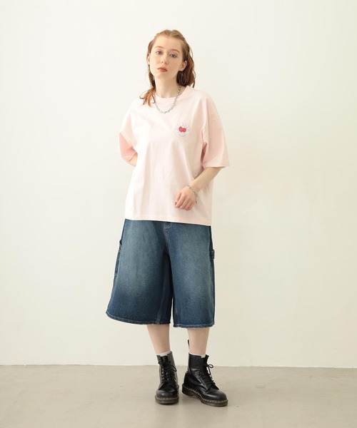 MILKFED.（ミルクフェド）の「CIRCLE STRAWBERRY LOGO S/S TEE（Tシャツ/カットソー・レディース・ライトピンク/オートミール/チャコール・M/L）」の14枚目の写真