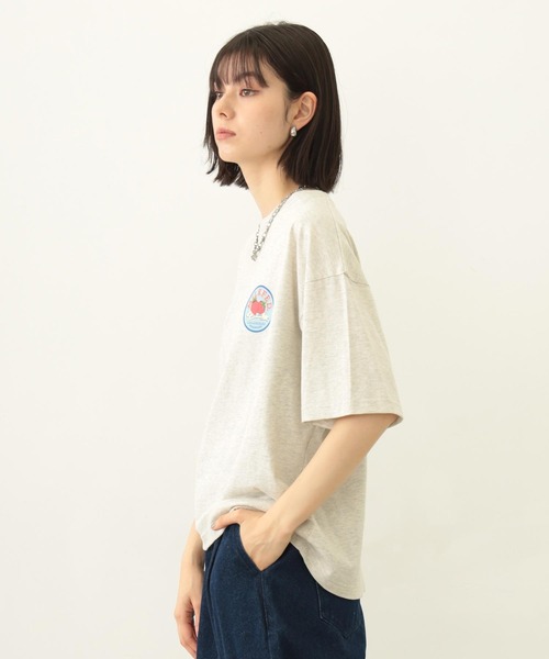MILKFED.（ミルクフェド）の「CIRCLE STRAWBERRY LOGO S/S TEE（Tシャツ/カットソー・レディース・ライトピンク/オートミール/チャコール・M/L）」の16枚目の写真