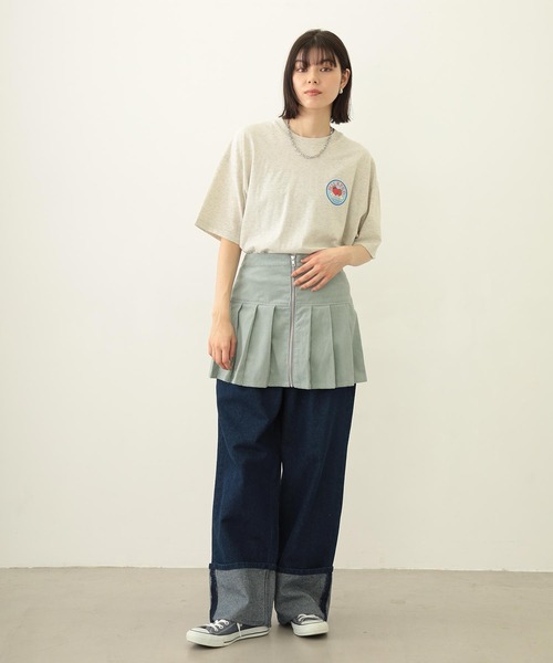 MILKFED.（ミルクフェド）の「CIRCLE STRAWBERRY LOGO S/S TEE（Tシャツ/カットソー・レディース・ライトピンク/オートミール/チャコール・M/L）」の20枚目の写真