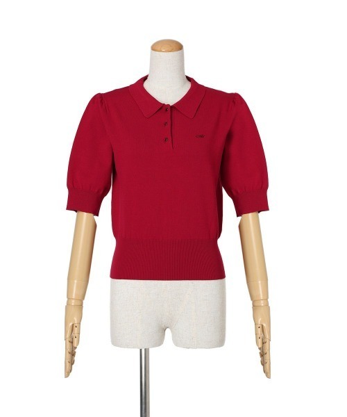 an another angelus（アンアナザーアンジェラス）の「ANロゴ刺繍ニットポロ（ポロシャツ・レディース・ブラック/レッド/アイボリー/ミント・FREE）」の20枚目の写真