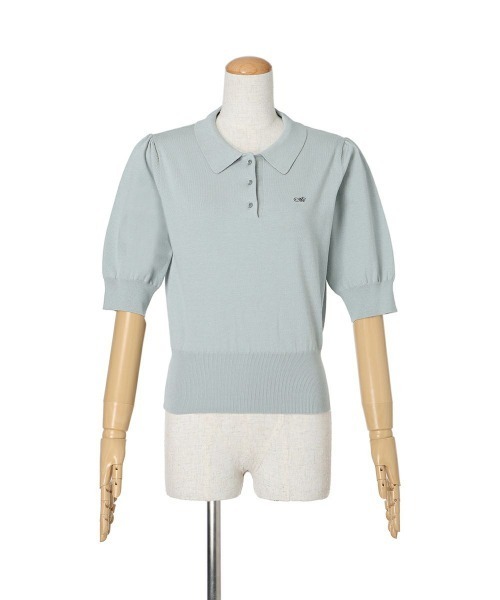 an another angelus（アンアナザーアンジェラス）の「ANロゴ刺繍ニットポロ（ポロシャツ・レディース・ブラック/レッド/アイボリー/ミント・FREE）」の19枚目の写真