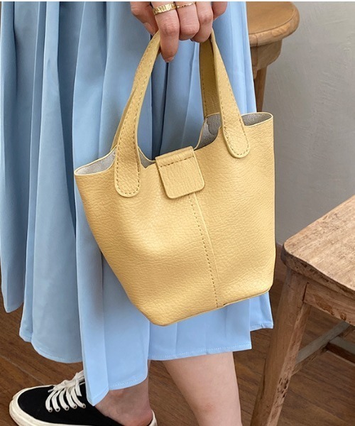 gossip！ロサンゼルス（ゴシップロサンゼルス）の「スナップ式 2wayミニトート（トートバッグ・レディース・オフホワイト/ベージュ/ブラック・FREE）」の18枚目の写真