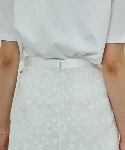 ROPE'（ロペ）の「【洗える】【WEB・一部店舗限定】フラワージャガードスカート/セットアップ対応（スカート・レディース・ブラック/ホワイト・38/36）」の17枚目の写真
