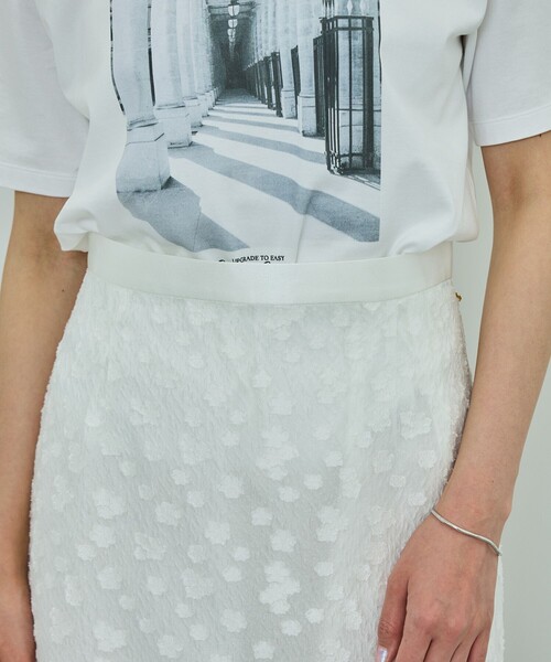 ROPE'（ロペ）の「【洗える】【WEB・一部店舗限定】フラワージャガードスカート/セットアップ対応（スカート・レディース・ブラック/ホワイト・38/36）」の18枚目の写真