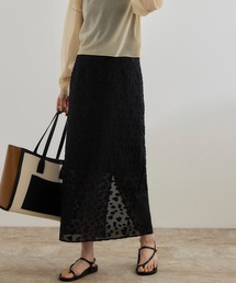 ROPE' | 【洗える】【WEB・一部店舗限定】フラワージャガードスカート/セットアップ対応(スカート)