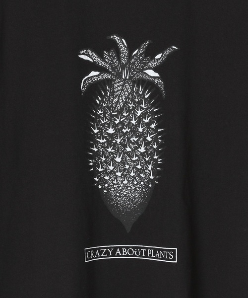 AMERICAN RAG CIE(アメリカンラグシー)の「【AMERICAN RAG CIE×BANANA YAMAMOTO】Pineapple Tシャツ(ユニセックス)(Tシャツ/カットソー・メンズ・ブラック/ホワイト・MEDIUM/LARGE)」の3枚目の写真